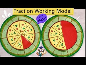 Maths Working Model on Fraction || Fraction Maths || Fraction Model Project
