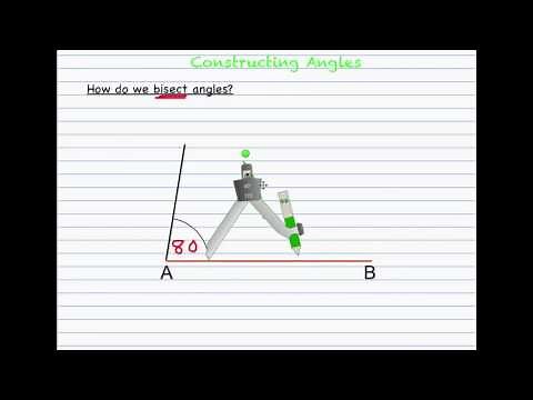 How to Construct 30, 45, 60, 90, and 120 degrees