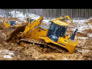 Insane Bulldozer Rescue From Deep Mud. Extreme Heavy Equipment Recovery Compilation