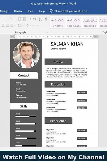 Modern CV Format That Gets You Hired Fast!