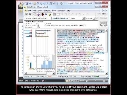 StyleWriter 4 plain English Editor - Introduction
