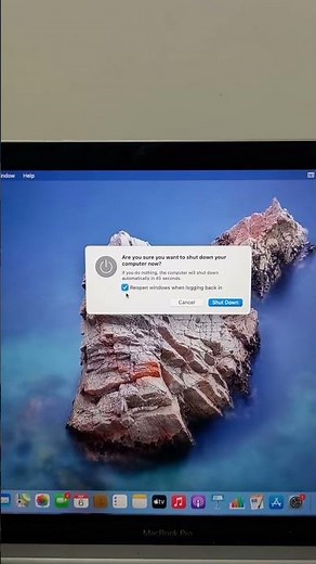 How to turn off your Macbook - quick way to shutdown Mac #techshorts