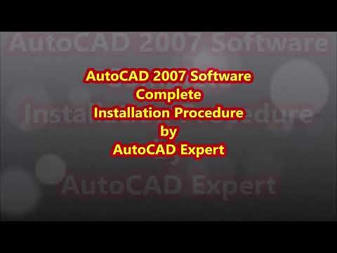 AutoCAD 2007 Installation and Activation Procedure