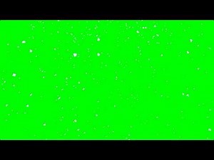 Realistic Falling Snow Animation - 10 Minute Loop (green screen)