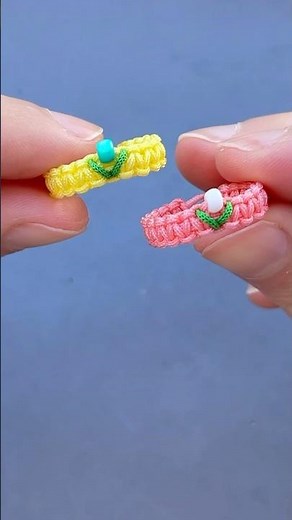 Flower Macrame Ring 🌸 | Cute & Easy DIY Jewelry #macrame