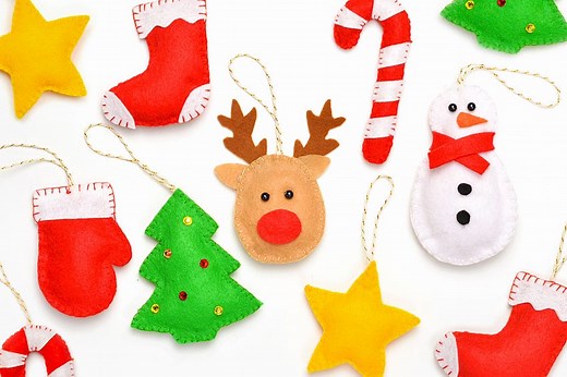 DIY Felt Ornaments | 7 Free, Printable Felt Ornament Patterns