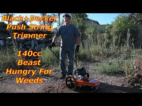 Powerful Large Wheeled Walk Behind String Trimmer. Reviewed and Tested