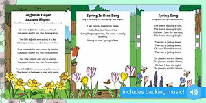 Spring Songs and Rhymes Pack