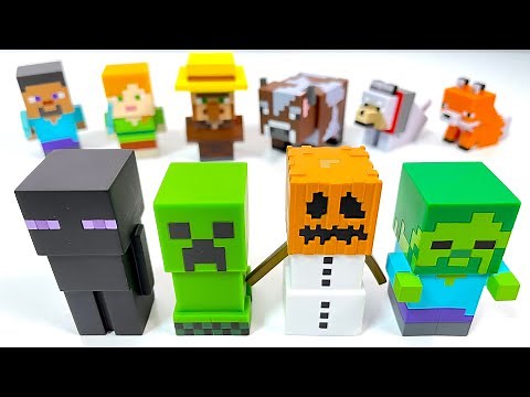 マインクラフト ソフビパペットマスコット 全１０種 開封 指人形 MINECRAFT SOFVI PUPPET MASCOT Finger puppets