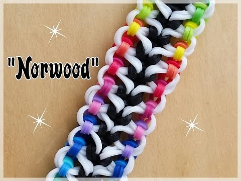 "Norwood" Rainbow Loom Bracelet/How To Tutorial