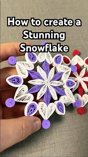 How to Make a White and Purple Quilled Snowflake. ❄️ DIY Tutorial | Christmas ornaments