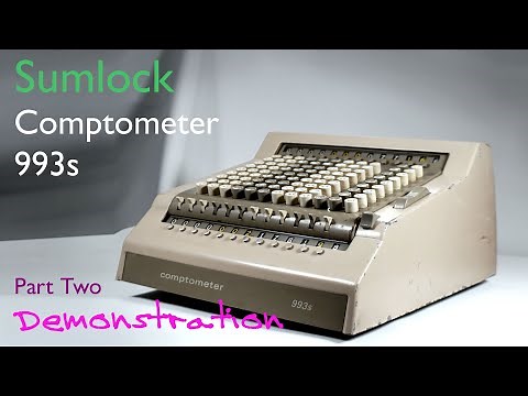 Comptometer 993s - Sumlock Electro Mechanical Adding Machine - Part Two - Demonstration - Retrotech