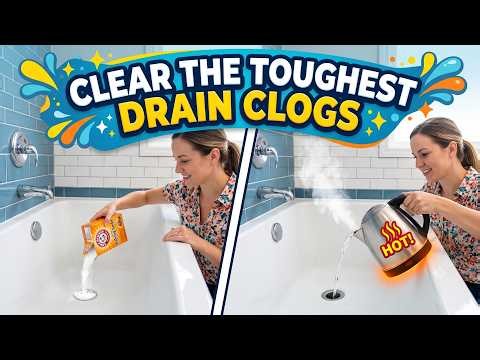 How to Clear A Clogged Bathtub Drain in Minutes (No Plumbing Needed)
