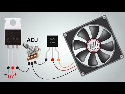 12V PC Fan Speed Controller Using MOSFET | Simple DIY Circuit