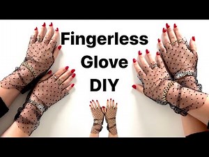 How to make gloves, Fingerless glove diy tutorial, Glove sewing, Tulle glove diy, Sew, Anita Benko