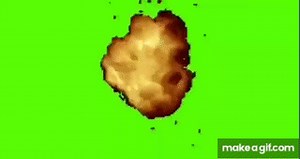 greenscreen low quality explosion   sound effects on Make a GIF