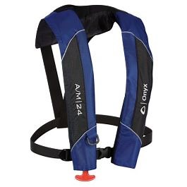 Onyx A/M-24 Automatic/Manual Inflatable Pfd Life Jacket - Blue