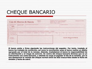 Cheque Bancario Y Cheque Conformado