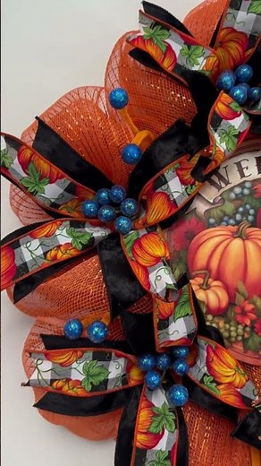 DIY Deco Mesh Wreath for Fall - Stunning & Easy