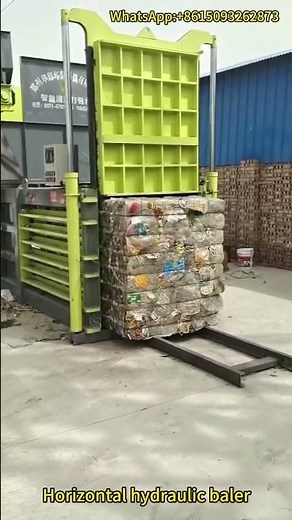 Horizontal Hydraulic Baler | High-Efficiency Baling Machine for Agricultural & Recycling Materials
