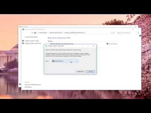 Windows 10 - How To Create a System Repair or Boot CD or DVD Disc