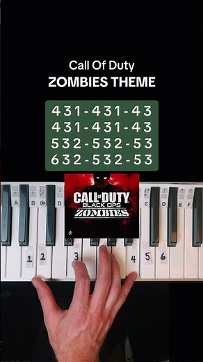 COD Zombies Theme Piano #callofduty #blackops #pianolesson