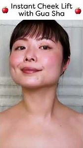 Instant Cheek Lift 🍎 Sculpt, Plump & Glow with Gua Sha 💫