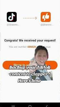 Backup your TikTok content to clapper