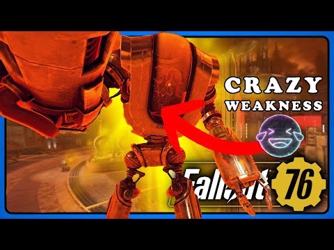 Fallout 76: Neurological Warfare Goliath Robot Boss Has Crazy Weakness 😂🤣 Dead in Seconds!