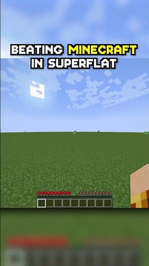 Beating Superflat Minecraft