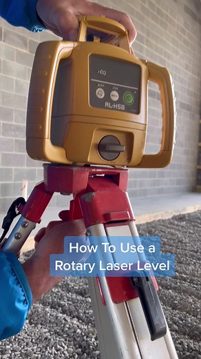 How to Use a Rotary Laser Level for Grading and Construction
