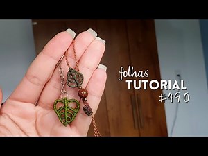 Como fazer uma folha em macramê #490 | DEDE TUTORIAIS