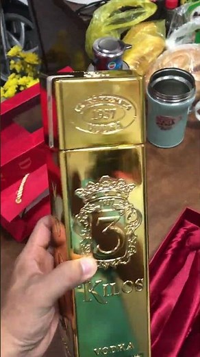 Unboxing Volka 3 Kilos Gold | Luxury Vodka in Pure Gold Bottle