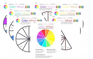 Color Wheel Learning Packet | Printable PDF for Grades 1-4 | Primary, Secondary, Tertiary, Warm & Cool Color Activities | Homeschool Art - Etsy