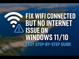 Fix WiFi Connected But No Internet Issue on Windows 11/10 | Easy Step-by-Step Guide!