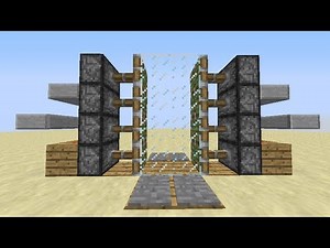 Minecraft Redstone Tutorial 4X2 Piston Door