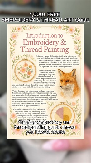 Learn Embroidery the Easy Way 🧵 The Embroidery Design Guide teaches you how to create clean, stylish, beautiful embroidery — even if you’ve never stitched before. With simple step-by-step lessons, you’ll learn essential techniques and creative patterns you can start today. ✨ Beginner-friendly stitching lessons 🎨 Patterns, templates & practice sheets included 🧶 Learn outlines, shading, floral designs & decorative borders 💡 Creative project ideas for clothing, gifts & home decor 🏠 Perfect for