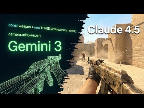 Gemini 3 Pro vs Claude 4.5 : Make CS2 From Scratch (No Engine! in 1 Hour)