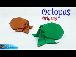 ORIGAMI OCTOPUS [TUTORIAL] 折り紙のタコのチュートリアル