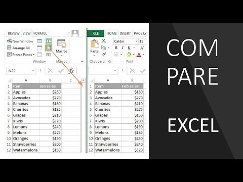 How to compare two Excel Spreadsheets for differences