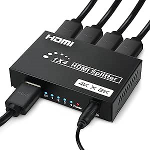 HDMI Splitter 1 in 4 Out, 4Kx2K @30Hz