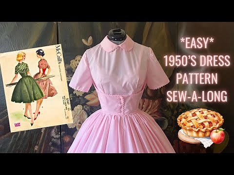 Sewing A 1950s House Wife Dress | “Easy” Vintage Pattern Sew-A-Long (McCall’s 8401)