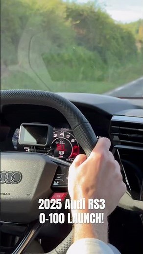 2025 NEW! ‪@Audi‬ RS3 0-100 LAUNCH CONTROL 🏁
