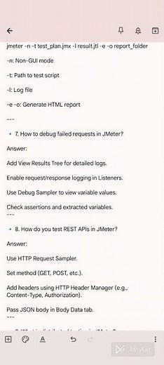Here are JMeter Interview Questions and Answers for 3+ Years Experienced Professionals,
