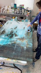 48K views · 1.1K reactions | One of the best things about creating abstract art is that anything is fair game when it comes to tools 藺 ⚒️ Part of the unique alchemy that makes it special. What’s the weirdest tool you’ve ever used? Tell me. | DawnBajaArtist | Facebook