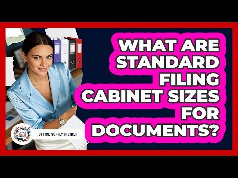 What Are Standard Filing Cabinet Sizes For Documents?