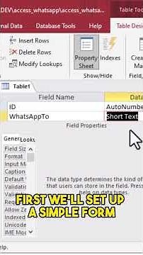 How to Send WhatsApp Messages from My MS Access Database #shorts