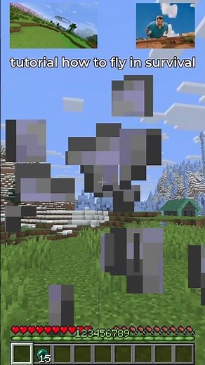 how to fly in survival minecraft 🤔