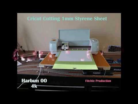 Cricut cutting 1mm styrene sheet
