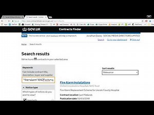 Searching for tenders using Contracts Finder help guide by Winning Tenders